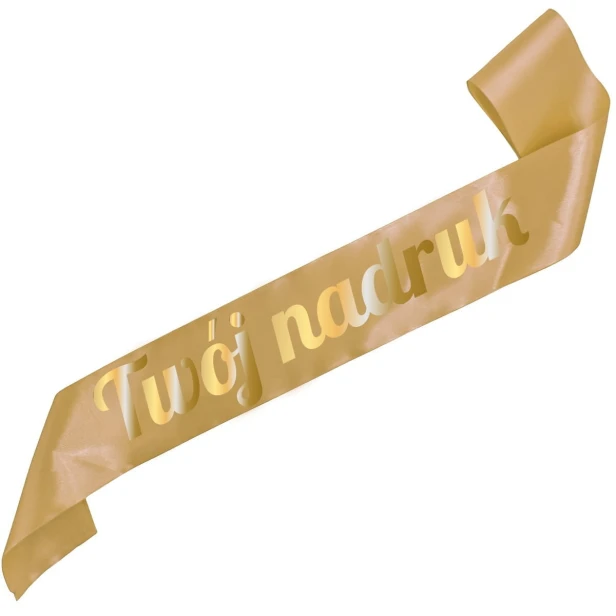 Szarfa zlota z Twoim nadrukiem
