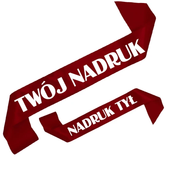 Szarfa bordowa z Twoim nadrukiem