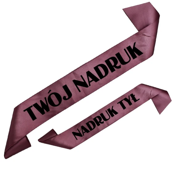 Szarfa z Twoim nadrukiem