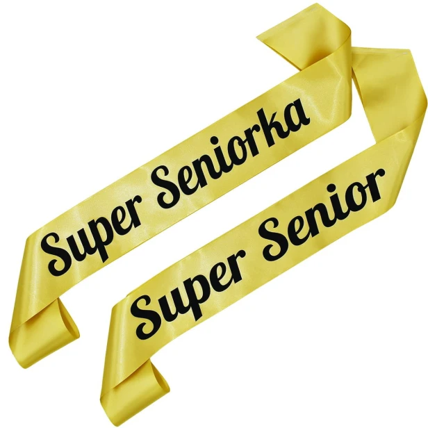 Szarfa Zestaw szarf Zestaw zlotych szarf Super Senior i Super Seniorka