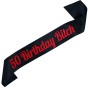 Szarfa 50 Birthday Bitch - czarna szarfa z czerwonym nadrukiem
