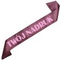 Szarfa z Twoim nadrukiem - ciemna rozowozlota - widok produktu