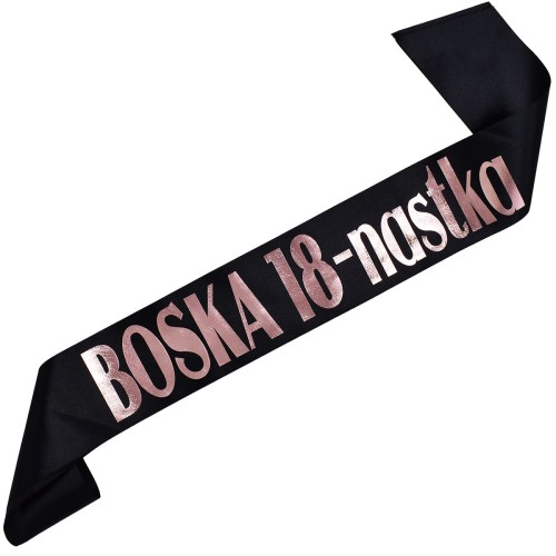 Szarfa Boska 18-nastka - stylowy i wyjatkowy dodatek na osiemnastke
