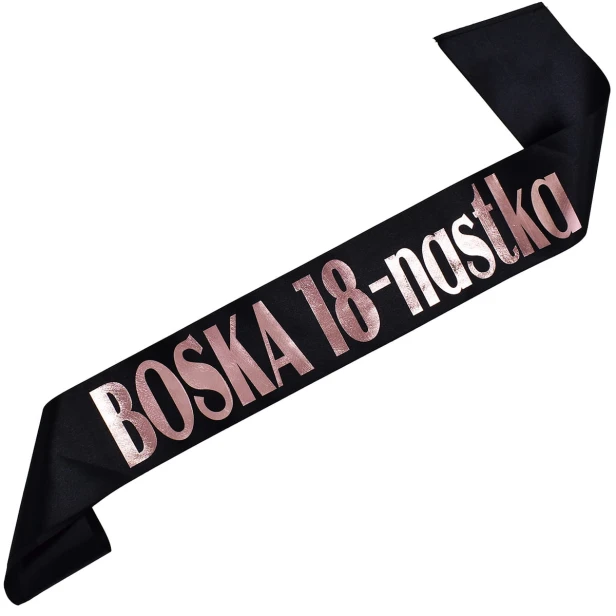 Szarfa Boska 18-nastka - stylowy i wyjatkowy dodatek na osiemnastke