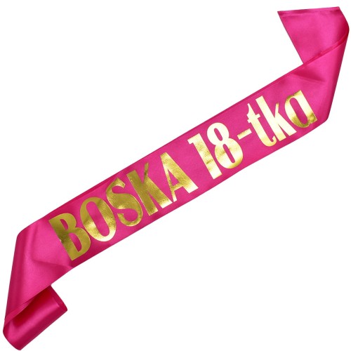 Szarfa „Boska 18-tka” – wyrazisty dodatek na wyjątkową osiemnastkę
