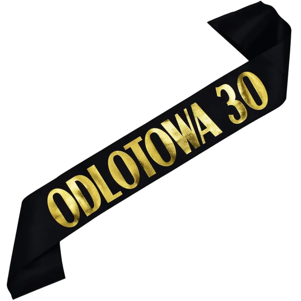 Szarfa „Odlotowa 30” – idealna na niezapomnianą trzydziestkę