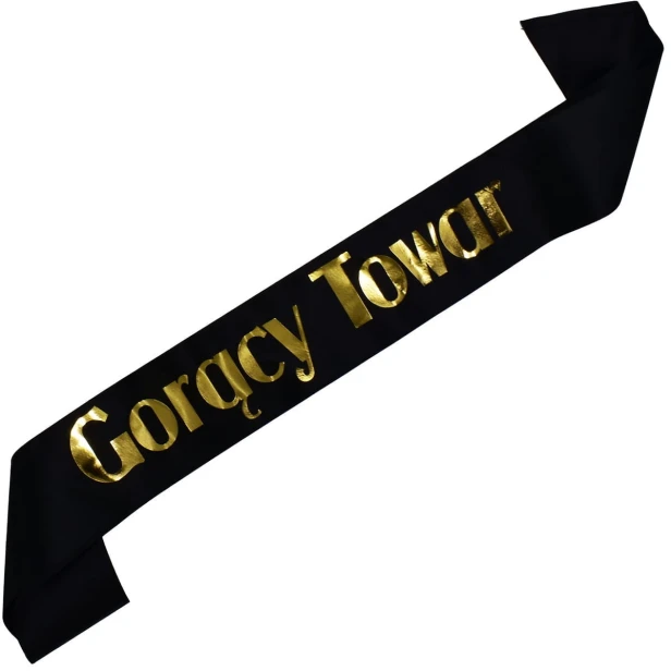 Szarfa czarna Goracy towar - czarna