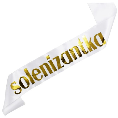 Szarfa biala Solenizantka - biala