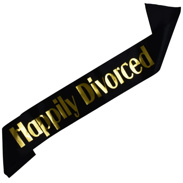 Szarfa rozwodowa Happily Divorced