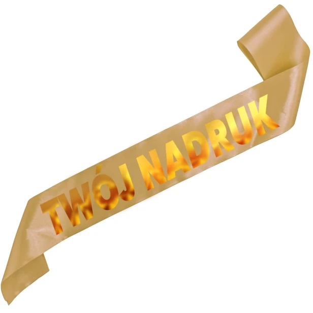 Szarfa zlota z Twoim nadrukiem