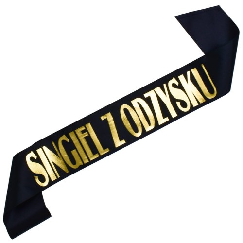 Szarfa rozwodowa Singiel z Odzysku