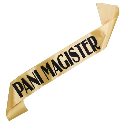 Szarfa zlota Pani Magister