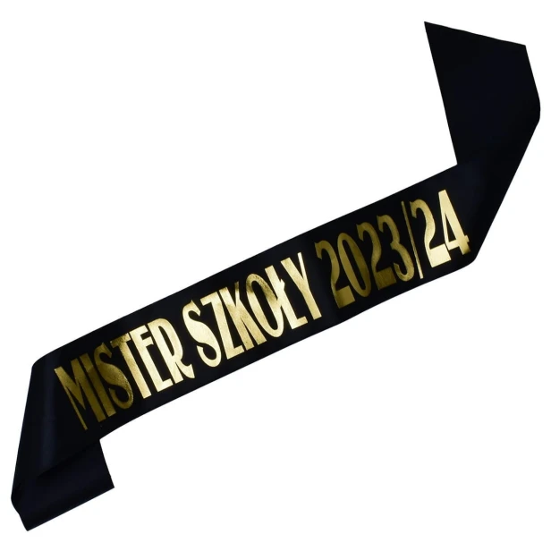 Szarfa czarna Mister Szkoly 2023/24