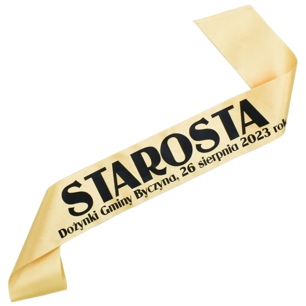 Szarfa zlota Starosta