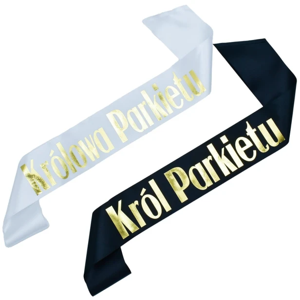 Szarfa Zestaw szarf Krol i Krolowa Parkietu
