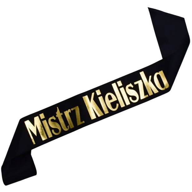 Szarfa czarna Mistrz Kieliszka