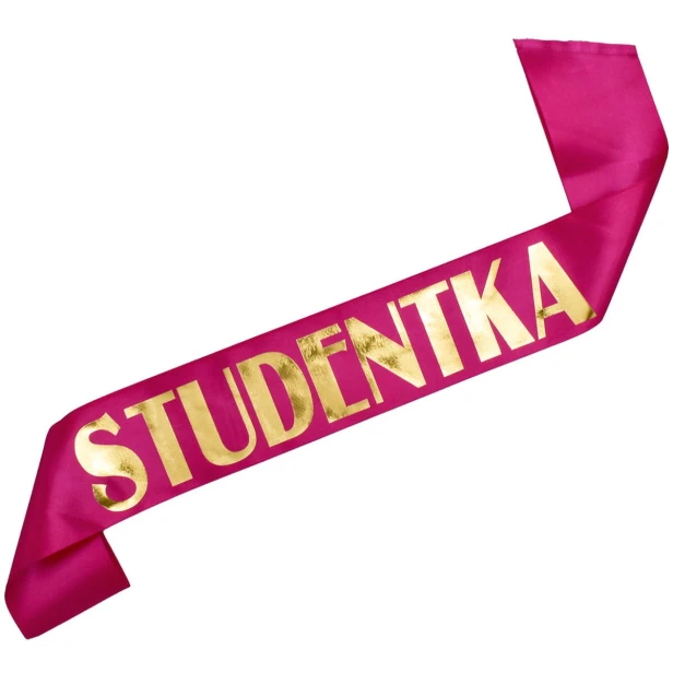 Szarfa rozowa Studentka